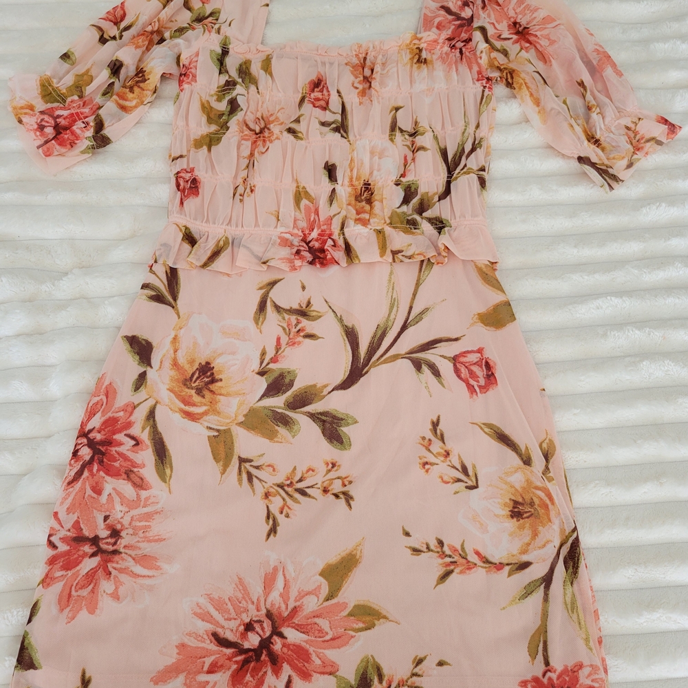 Derek Heart Pink Floral Dress